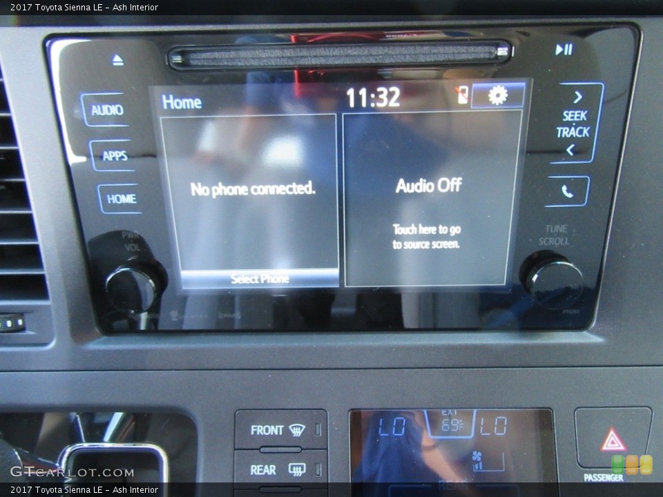 Ash Interior Controls for the 2017 Toyota Sienna LE #117006152
