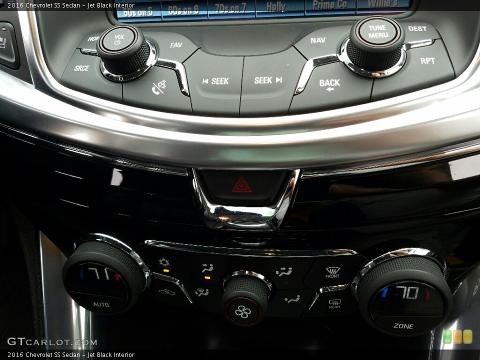 Jet Black Interior Controls for the 2016 Chevrolet SS Sedan #117006272