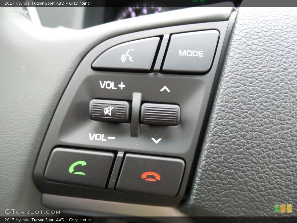 Gray Interior Controls for the 2017 Hyundai Tucson Sport AWD #117006335