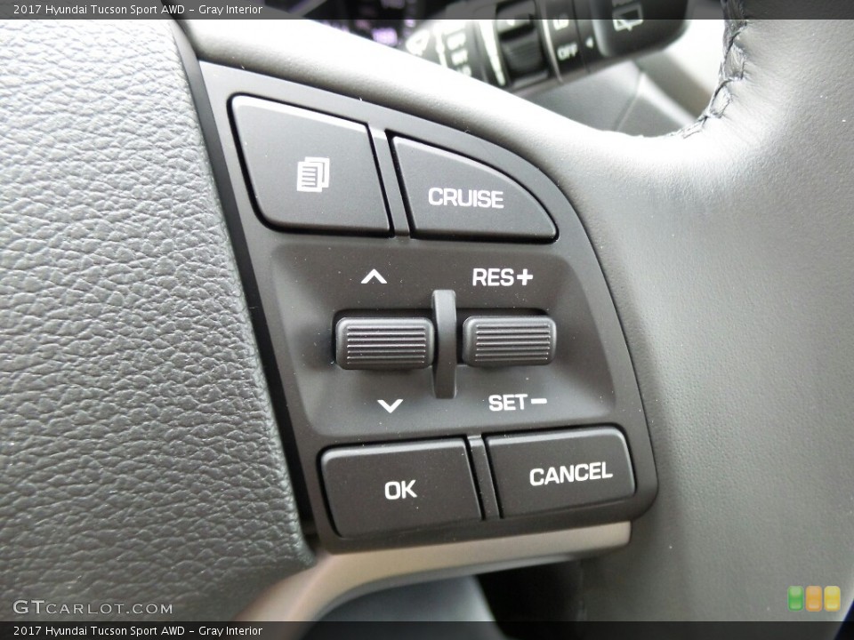 Gray Interior Controls for the 2017 Hyundai Tucson Sport AWD #117006398