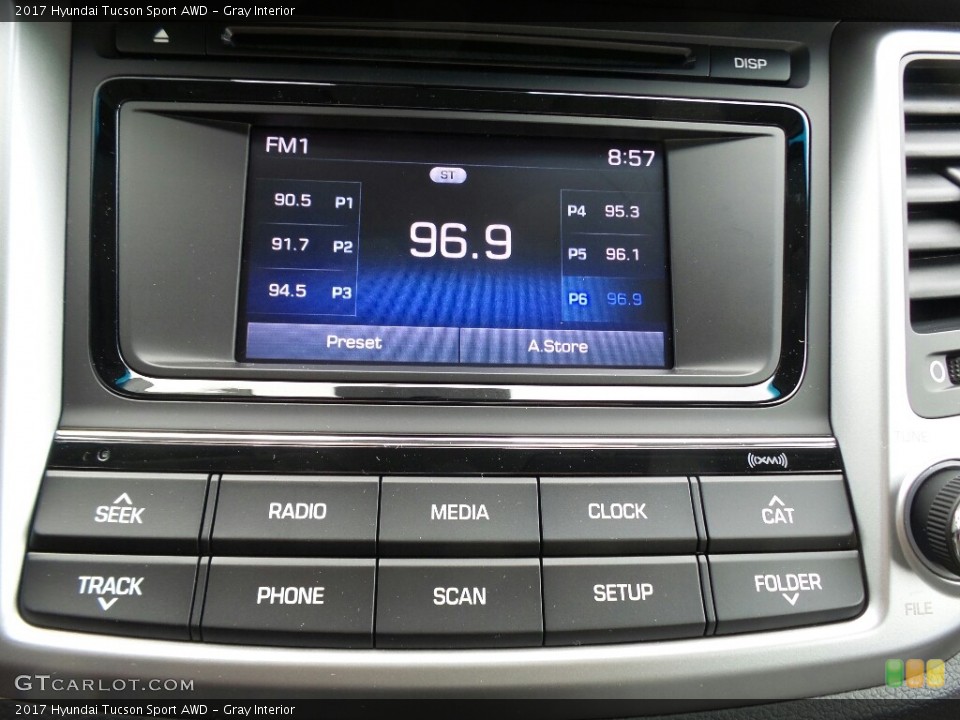 Gray Interior Controls for the 2017 Hyundai Tucson Sport AWD #117006452