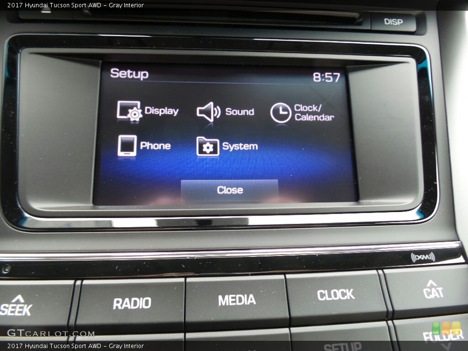 Gray Interior Controls for the 2017 Hyundai Tucson Sport AWD #117006482