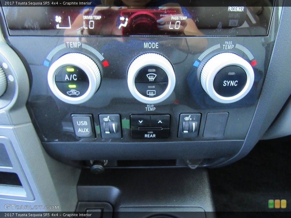 Graphite Interior Controls for the 2017 Toyota Sequoia SR5 4x4 #117007073