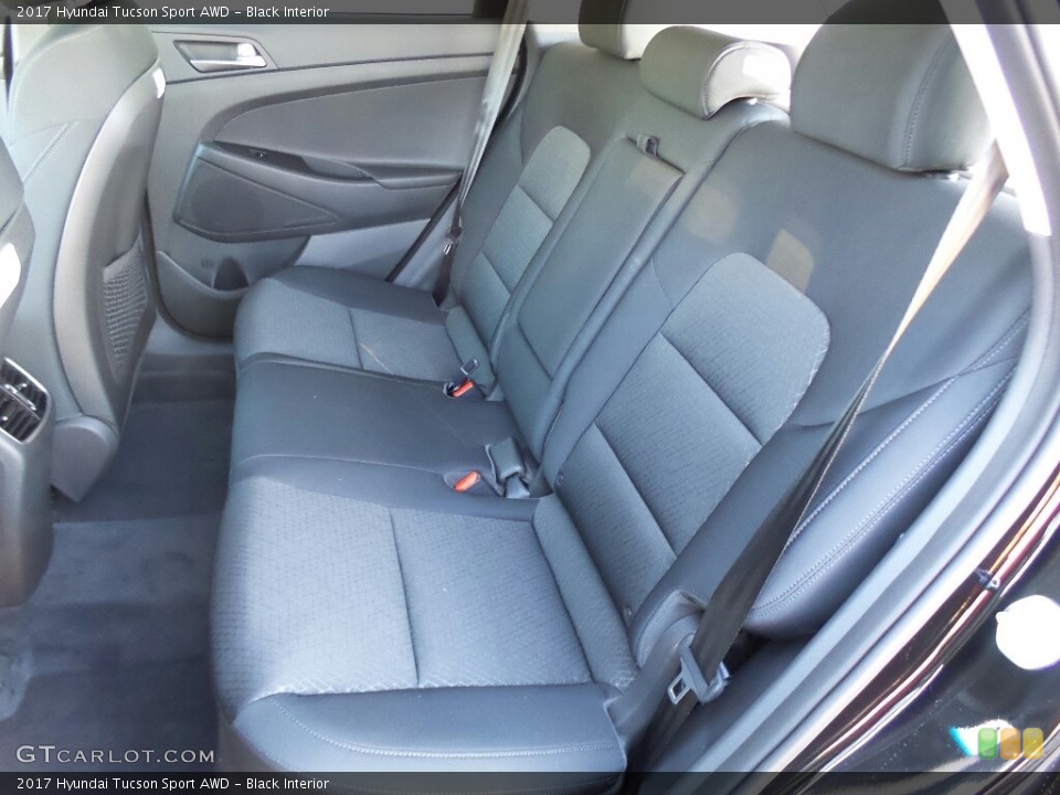 Black Interior Rear Seat for the 2017 Hyundai Tucson Sport AWD #117007892