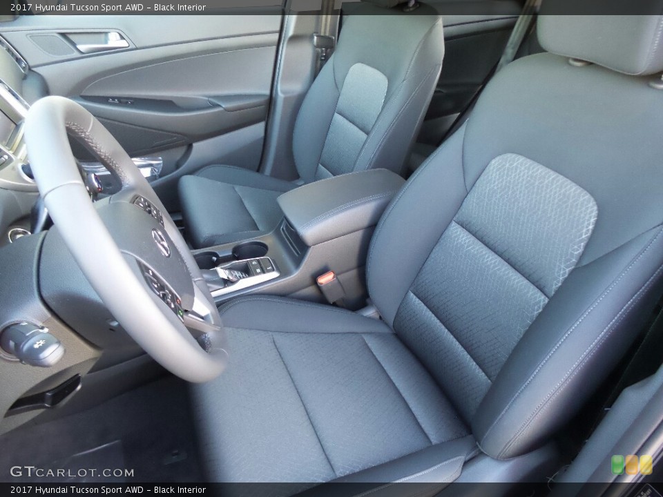 Black Interior Front Seat for the 2017 Hyundai Tucson Sport AWD #117007922