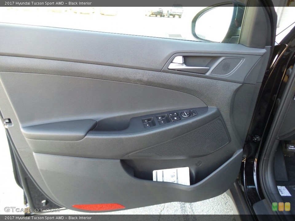 Black Interior Door Panel for the 2017 Hyundai Tucson Sport AWD #117008045