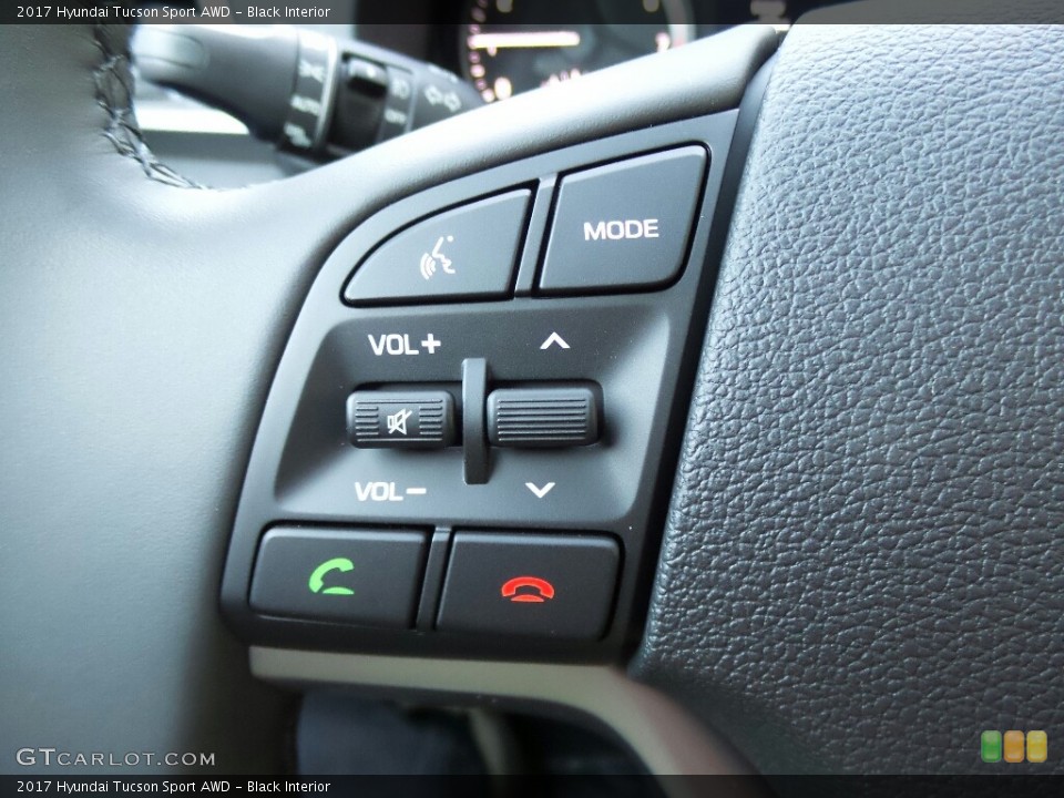 Black Interior Controls for the 2017 Hyundai Tucson Sport AWD #117008303
