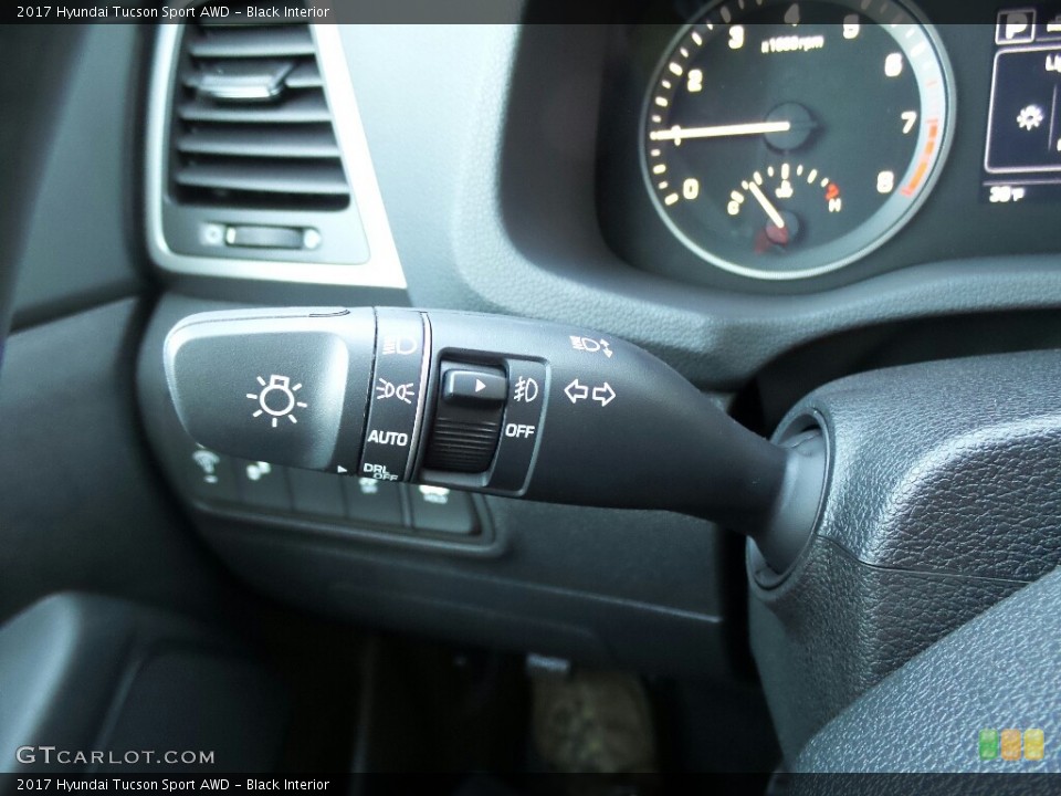 Black Interior Controls for the 2017 Hyundai Tucson Sport AWD #117008330