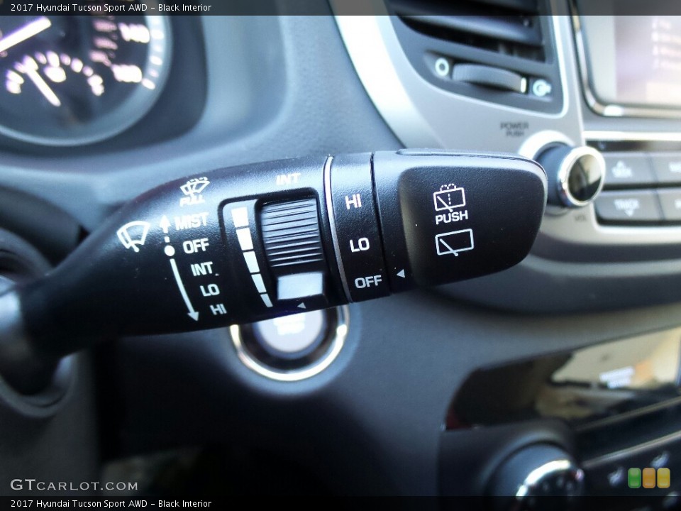 Black Interior Controls for the 2017 Hyundai Tucson Sport AWD #117008387