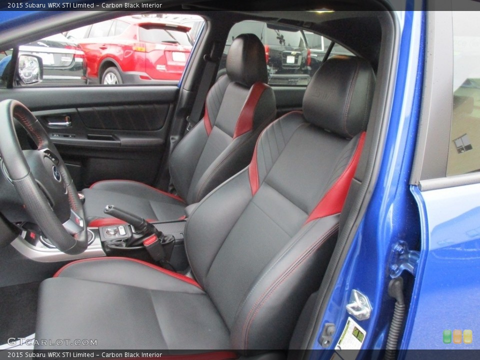 Carbon Black Interior Front Seat for the 2015 Subaru WRX STI Limited #117010181