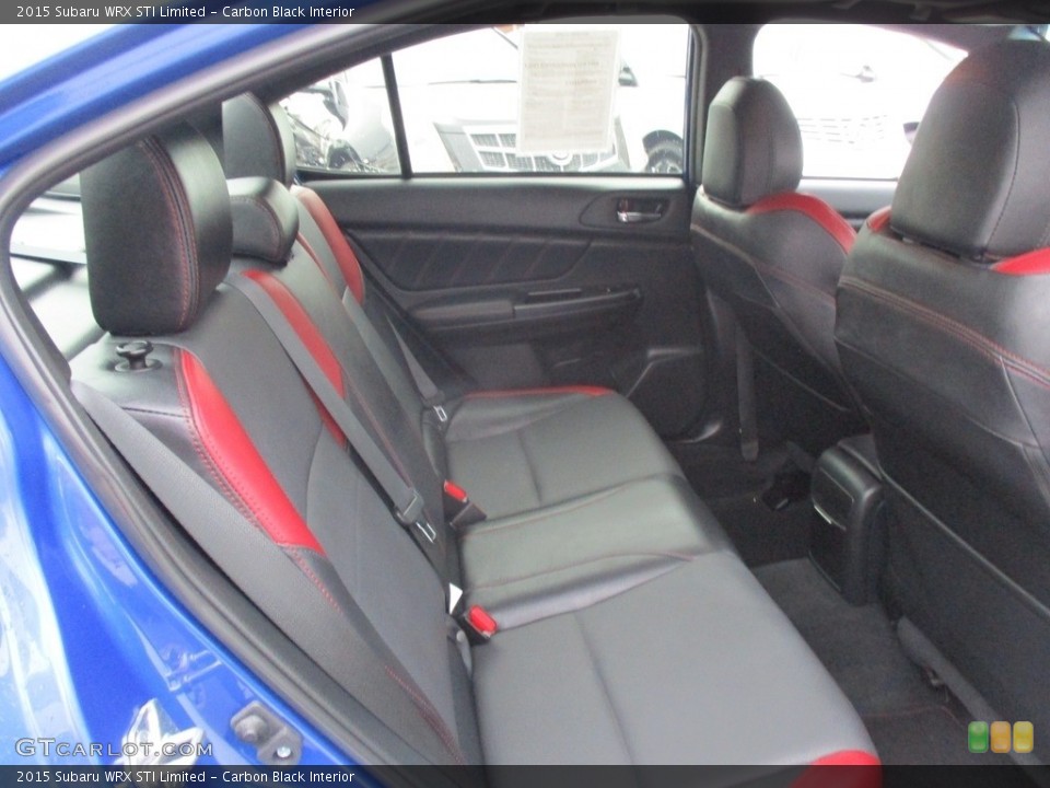 Carbon Black Interior Rear Seat for the 2015 Subaru WRX STI Limited #117010399