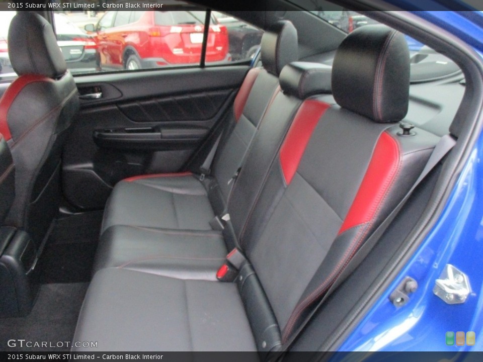 Carbon Black Interior Rear Seat for the 2015 Subaru WRX STI Limited #117010415