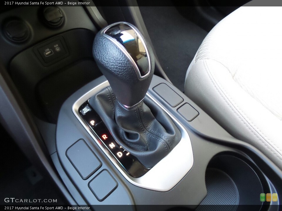 Beige Interior Transmission for the 2017 Hyundai Santa Fe Sport AWD #117011051