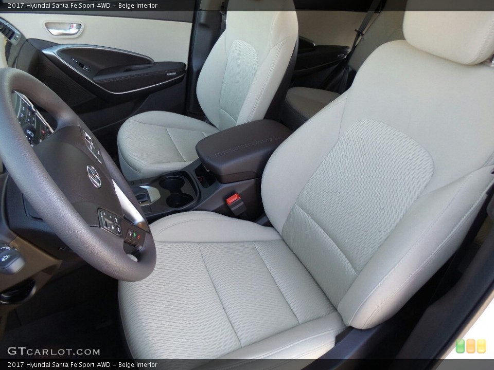 Beige Interior Front Seat for the 2017 Hyundai Santa Fe Sport AWD #117011327