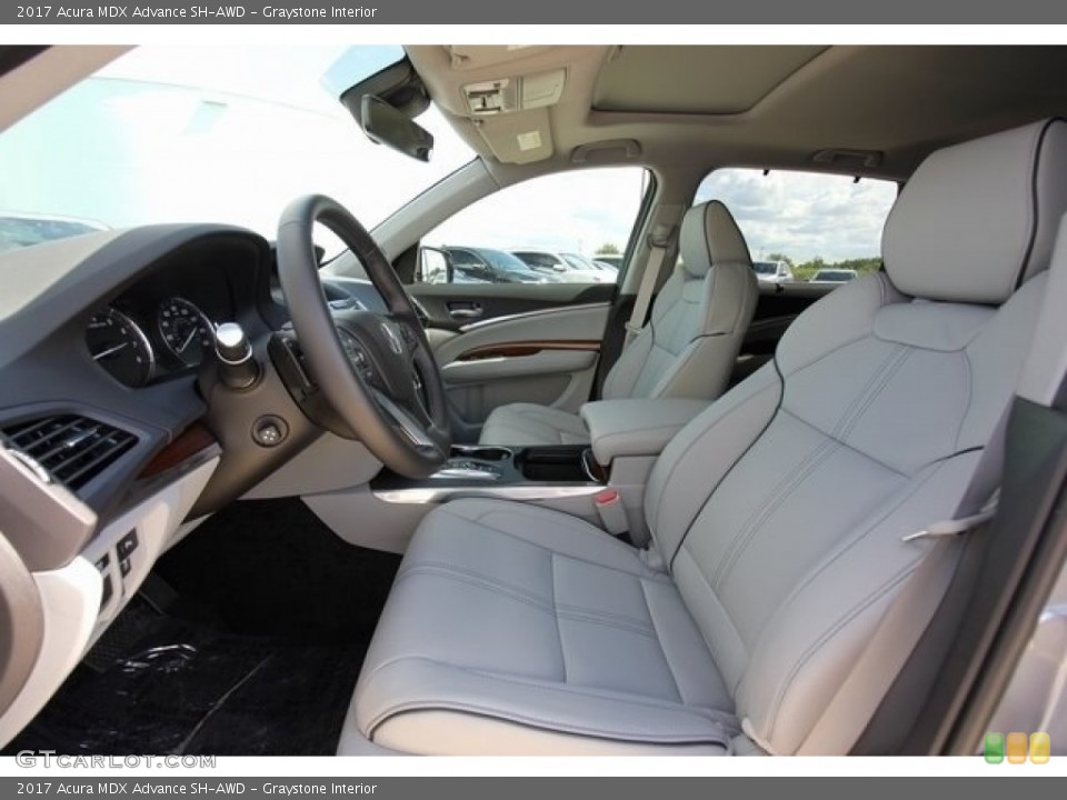 Graystone Interior Front Seat for the 2017 Acura MDX Advance SH-AWD #117011363