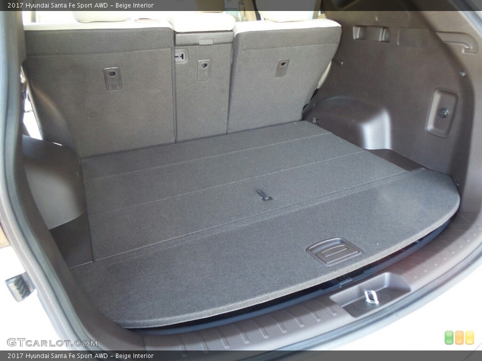 Beige Interior Trunk for the 2017 Hyundai Santa Fe Sport AWD #117011369