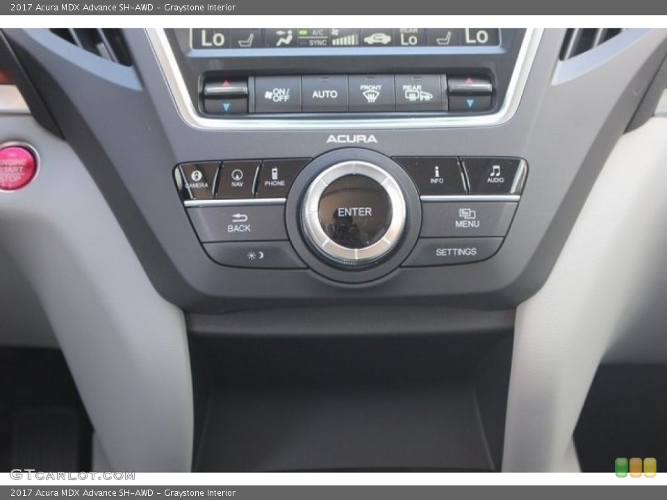 Graystone Interior Controls for the 2017 Acura MDX Advance SH-AWD #117011636