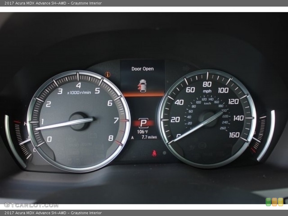 Graystone Interior Gauges for the 2017 Acura MDX Advance SH-AWD #117011786