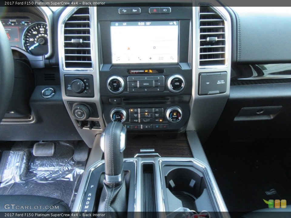 Black Interior Dashboard for the 2017 Ford F150 Platinum SuperCrew 4x4 #117012530