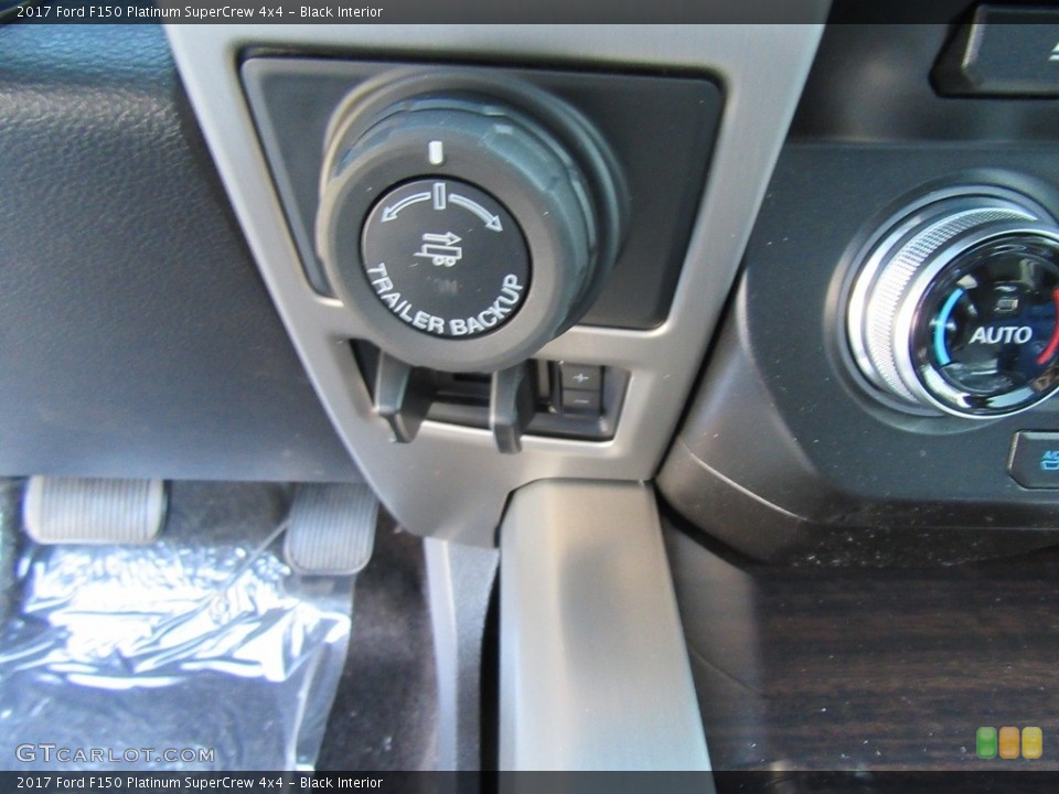 Black Interior Controls for the 2017 Ford F150 Platinum SuperCrew 4x4 #117012608