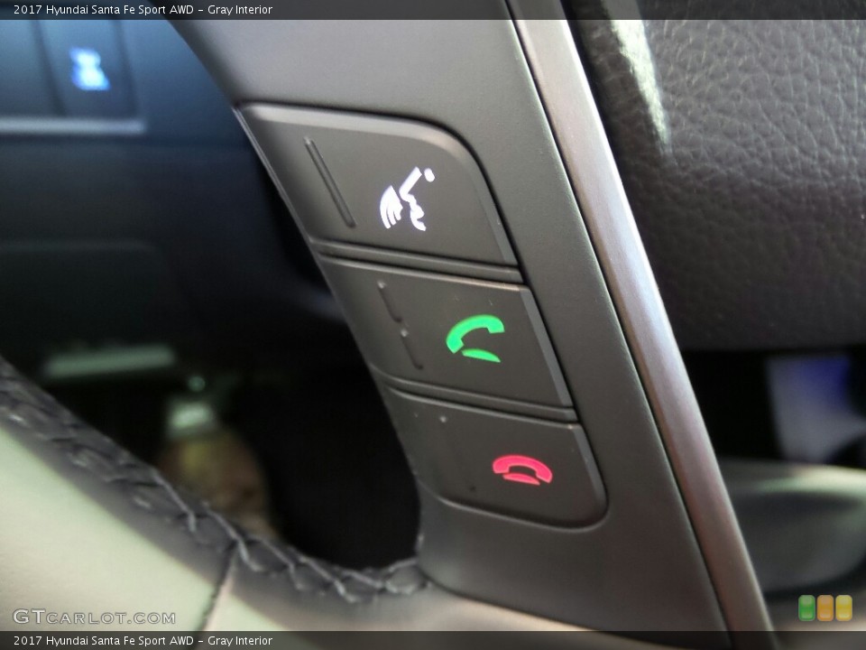 Gray Interior Controls for the 2017 Hyundai Santa Fe Sport AWD #117012632