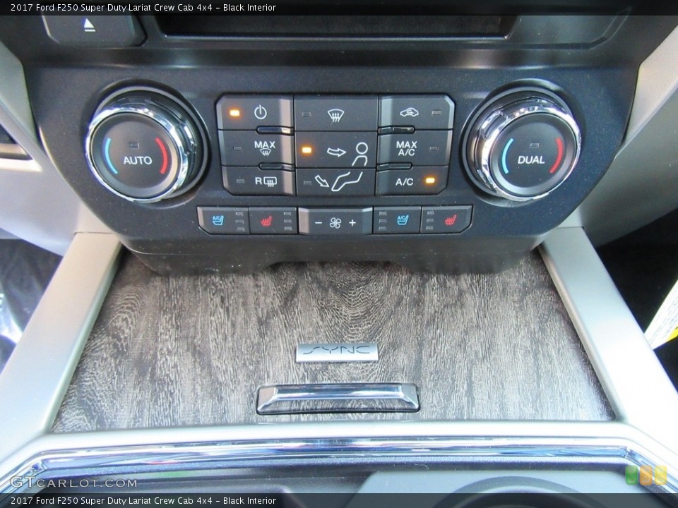 Black Interior Controls for the 2017 Ford F250 Super Duty Lariat Crew Cab 4x4 #117013805