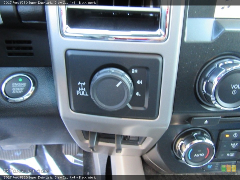Black Interior Controls for the 2017 Ford F250 Super Duty Lariat Crew Cab 4x4 #117013814