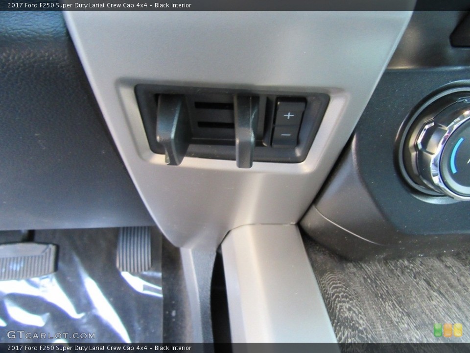 Black Interior Controls for the 2017 Ford F250 Super Duty Lariat Crew Cab 4x4 #117013823
