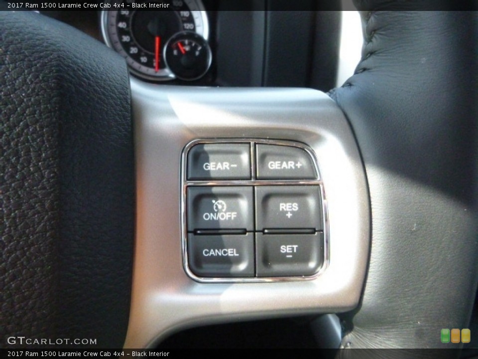 Black Interior Controls for the 2017 Ram 1500 Laramie Crew Cab 4x4 #117018767