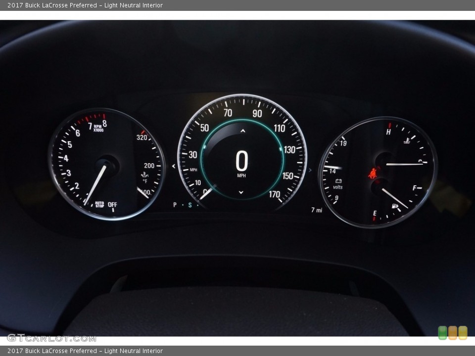 Light Neutral Interior Gauges for the 2017 Buick LaCrosse Preferred #117019475