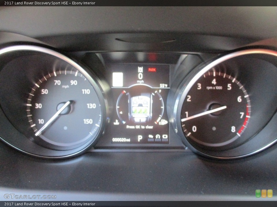 Ebony Interior Gauges for the 2017 Land Rover Discovery Sport HSE #117020966