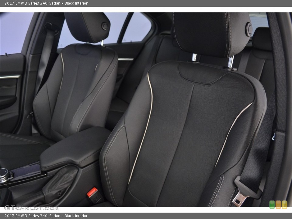 Black Interior Front Seat for the 2017 BMW 3 Series 340i Sedan #117021884