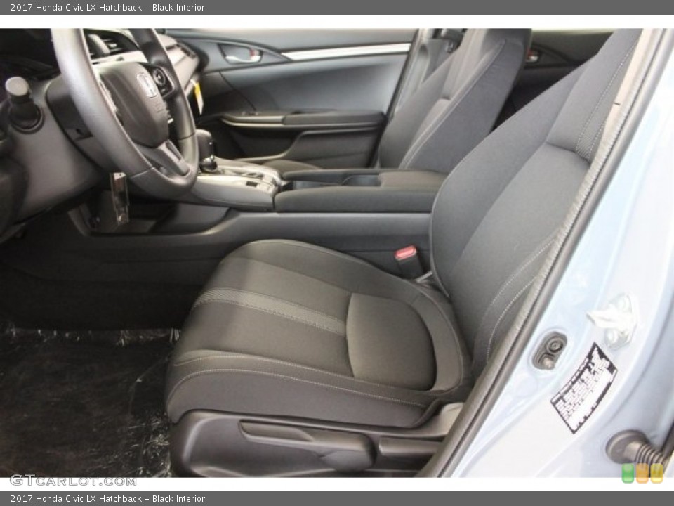 Black Interior Front Seat for the 2017 Honda Civic LX Hatchback #117022382