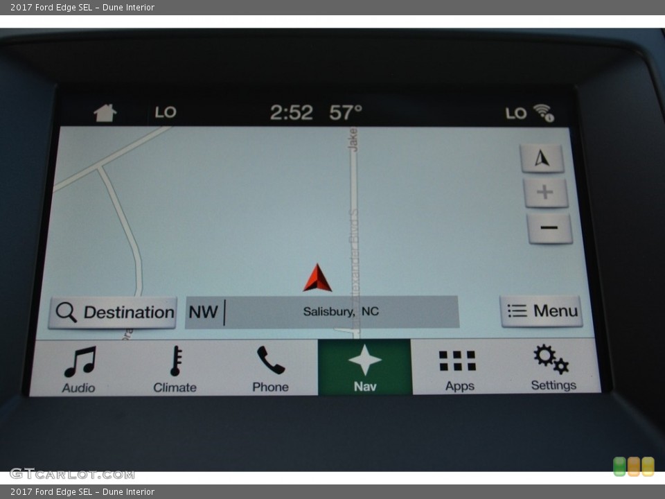 Dune Interior Navigation for the 2017 Ford Edge SEL #117023212