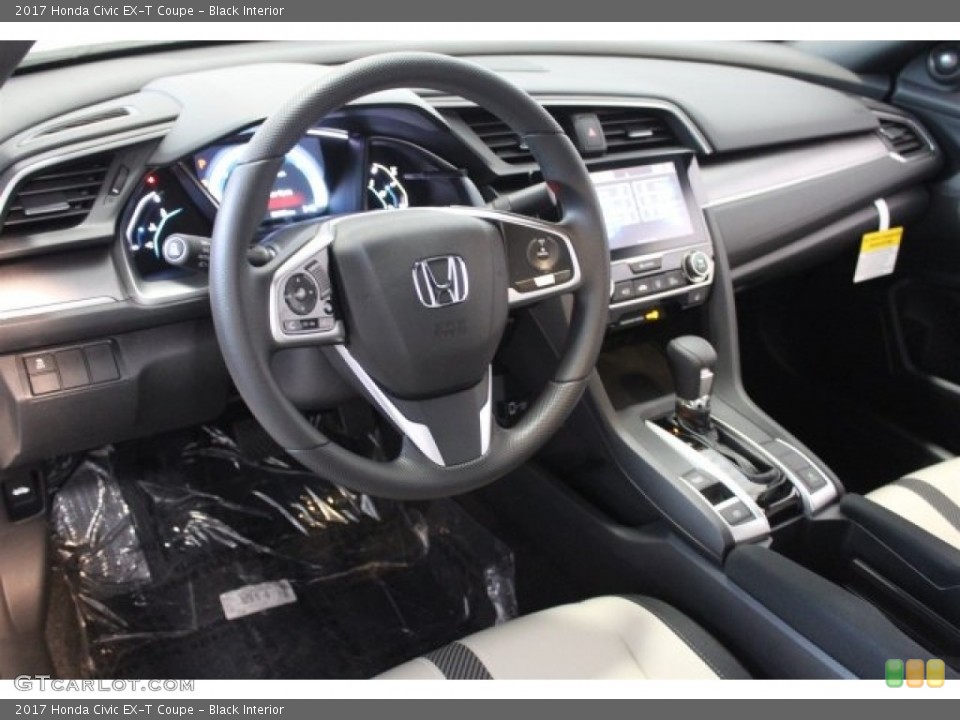 Black Interior Dashboard for the 2017 Honda Civic EX-T Coupe #117023399