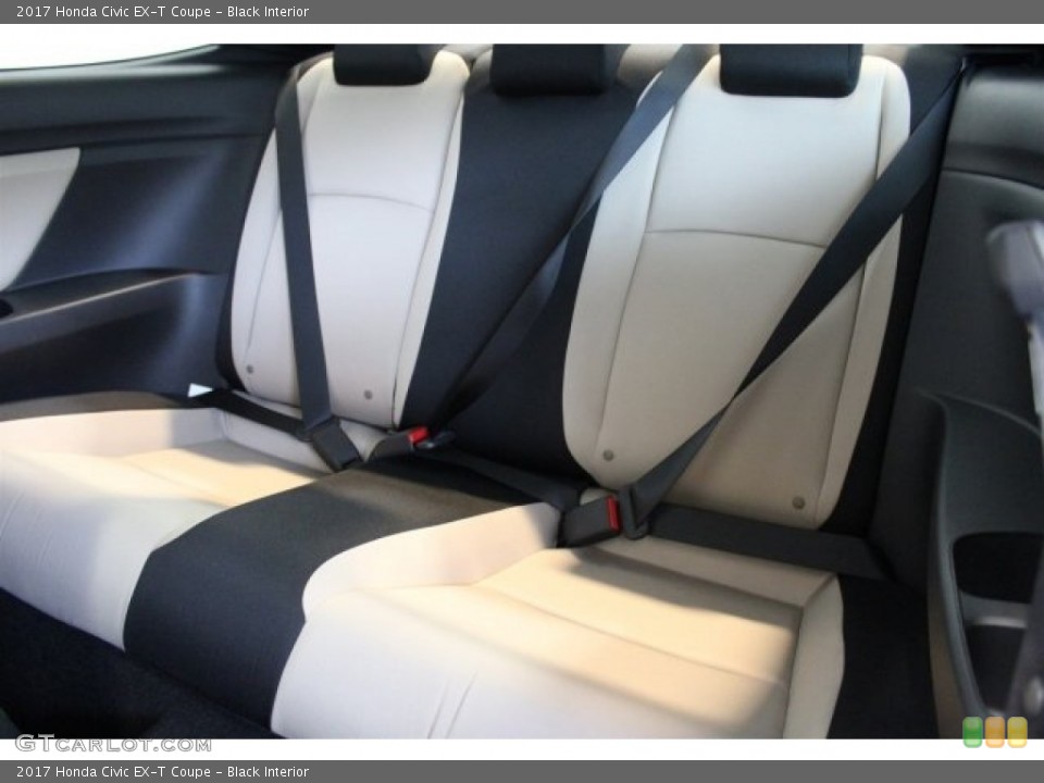 Black Interior Rear Seat for the 2017 Honda Civic EX-T Coupe #117023669