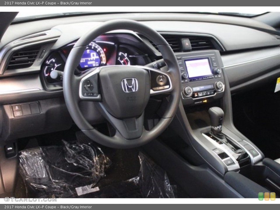 Black/Gray Interior Dashboard for the 2017 Honda Civic LX-P Coupe #117023900