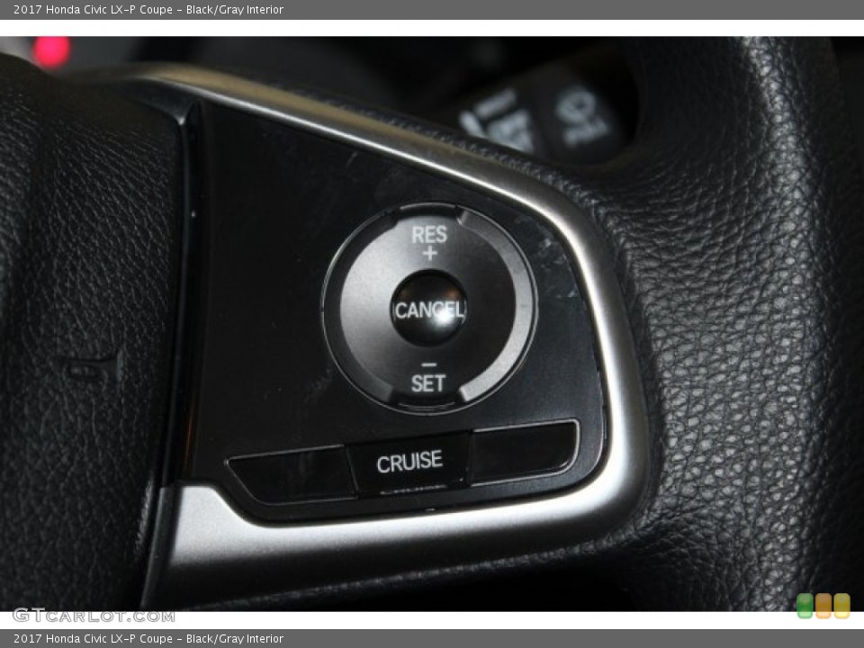 Black/Gray Interior Controls for the 2017 Honda Civic LX-P Coupe #117023954