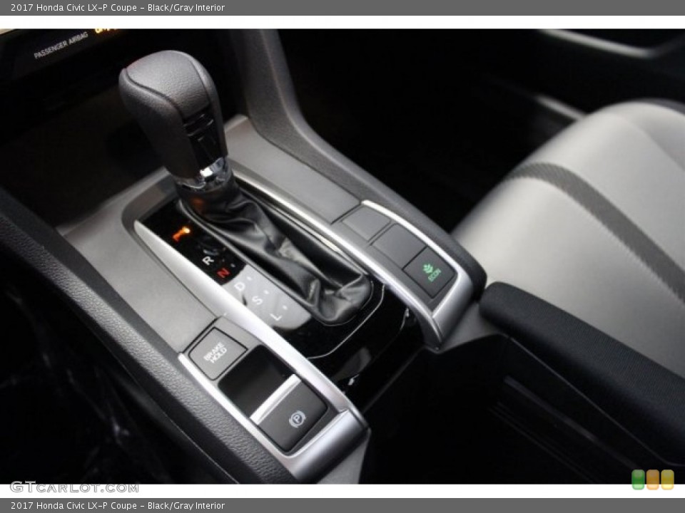 Black/Gray Interior Transmission for the 2017 Honda Civic LX-P Coupe #117024071