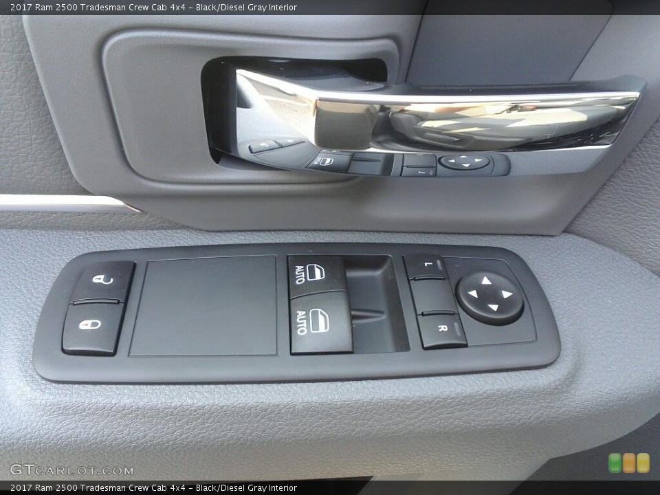 Black/Diesel Gray Interior Controls for the 2017 Ram 2500 Tradesman Crew Cab 4x4 #117026036
