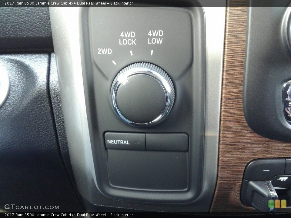 Black Interior Controls for the 2017 Ram 3500 Laramie Crew Cab 4x4 Dual Rear Wheel #117026987