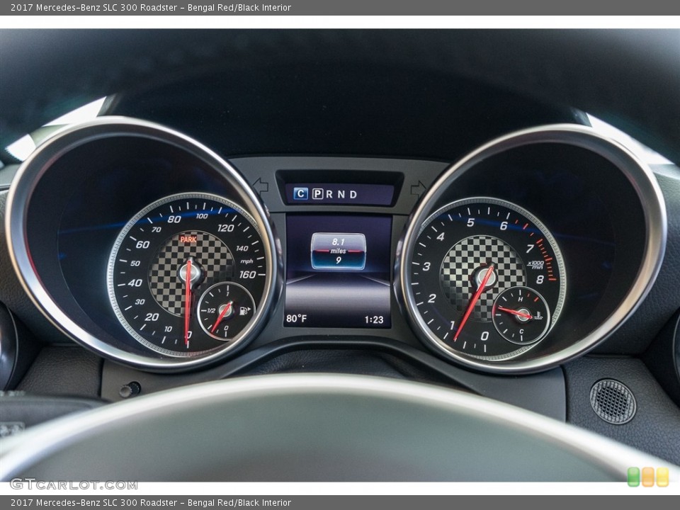 Bengal Red/Black Interior Gauges for the 2017 Mercedes-Benz SLC 300 Roadster #117031133