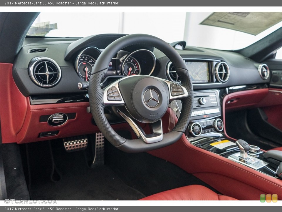 Bengal Red/Black Interior Dashboard for the 2017 Mercedes-Benz SL 450 Roadster #117031655