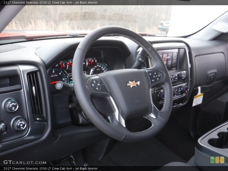 Jet Black Interior Steering Wheel for the 2017 Chevrolet Silverado 1500 LT Crew Cab 4x4 #117036122