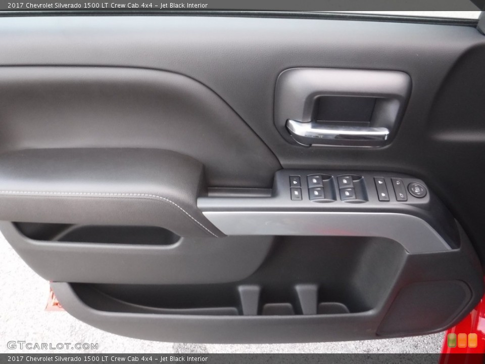 Jet Black Interior Door Panel for the 2017 Chevrolet Silverado 1500 LT Crew Cab 4x4 #117036170
