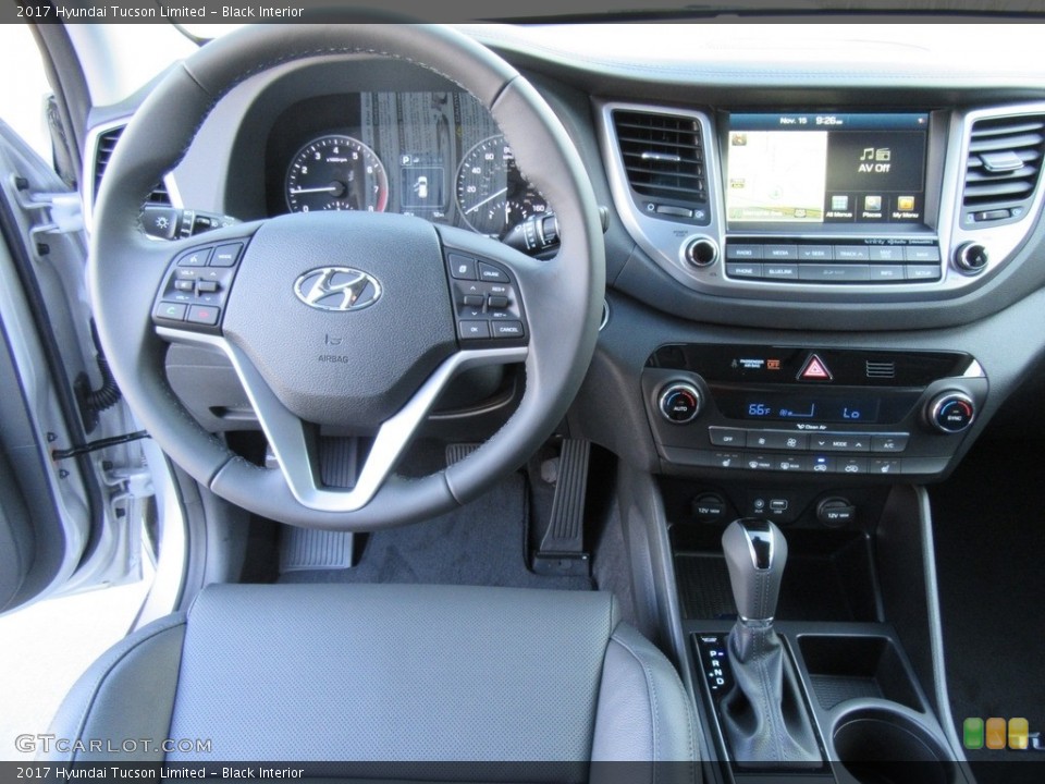 Black Interior Dashboard for the 2017 Hyundai Tucson Limited #117036710