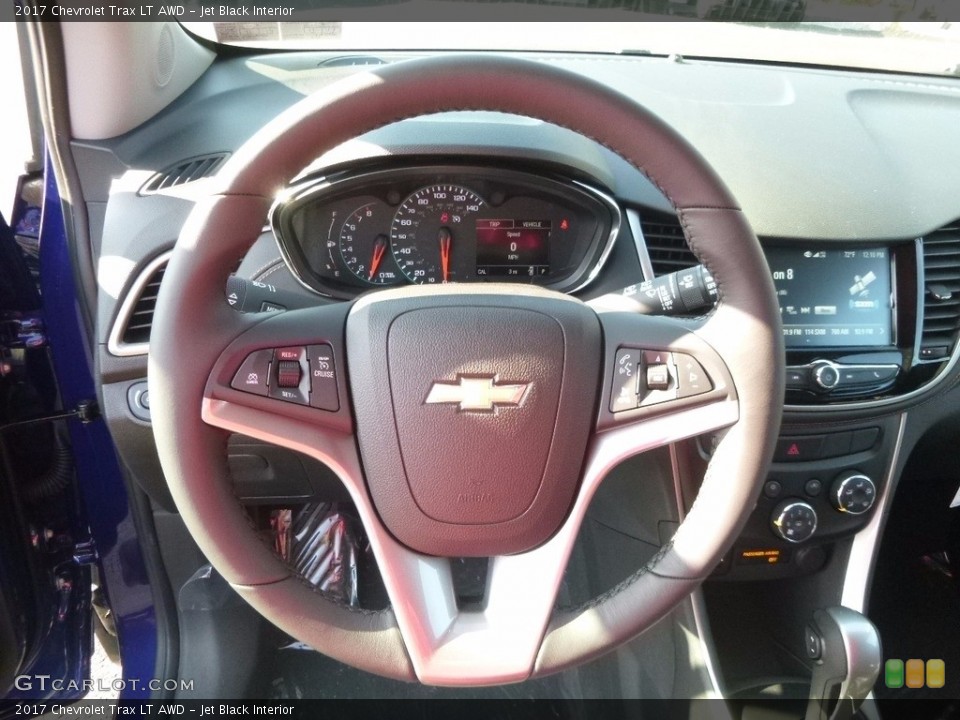 Jet Black Interior Steering Wheel for the 2017 Chevrolet Trax LT AWD #117038345