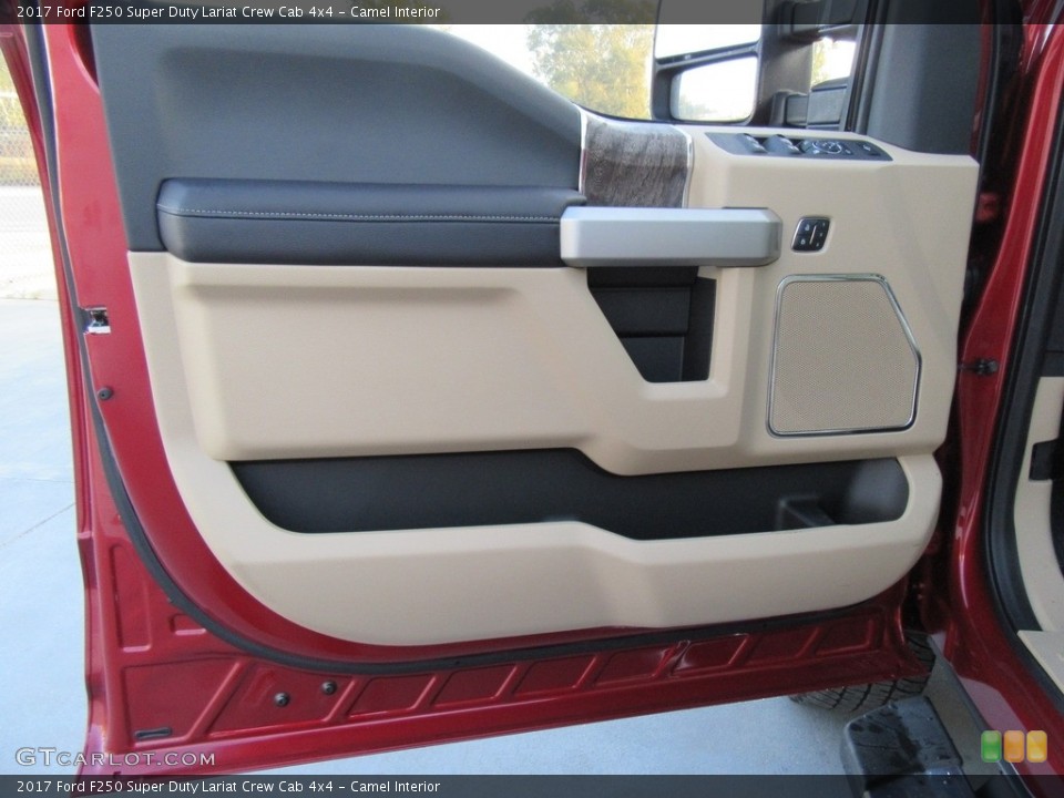 Camel Interior Door Panel for the 2017 Ford F250 Super Duty Lariat Crew Cab 4x4 #117040211