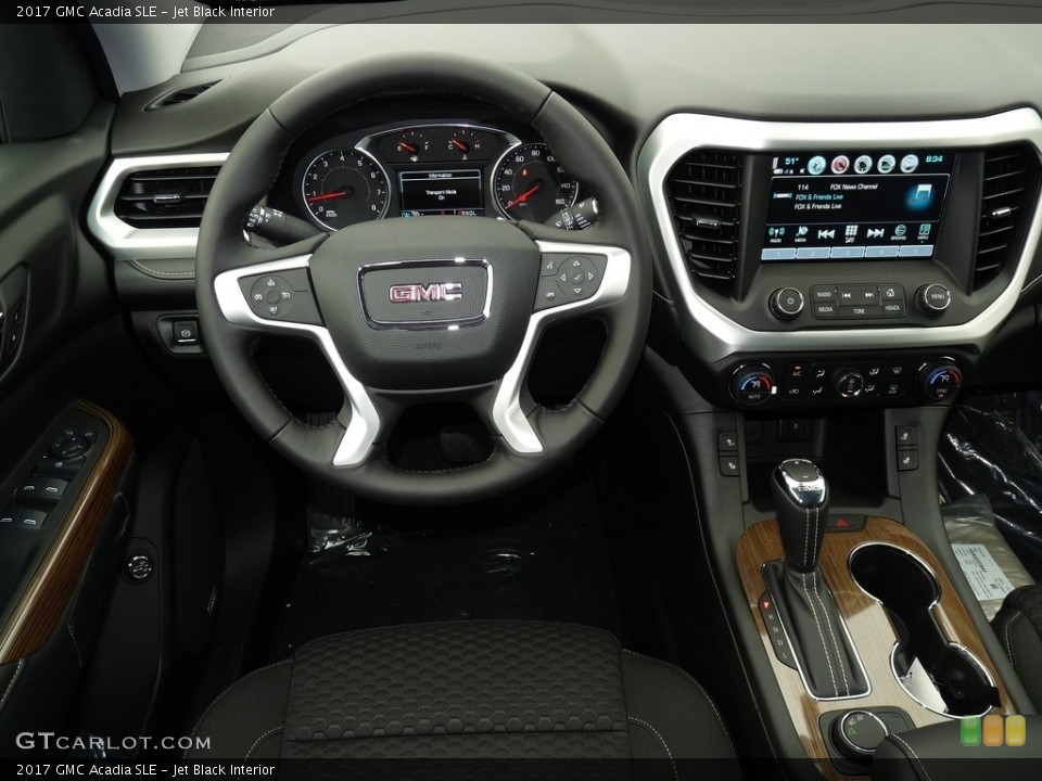 Jet Black Interior Dashboard for the 2017 GMC Acadia SLE #117044981