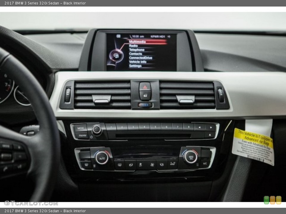 Black Interior Controls for the 2017 BMW 3 Series 320i Sedan #117049112